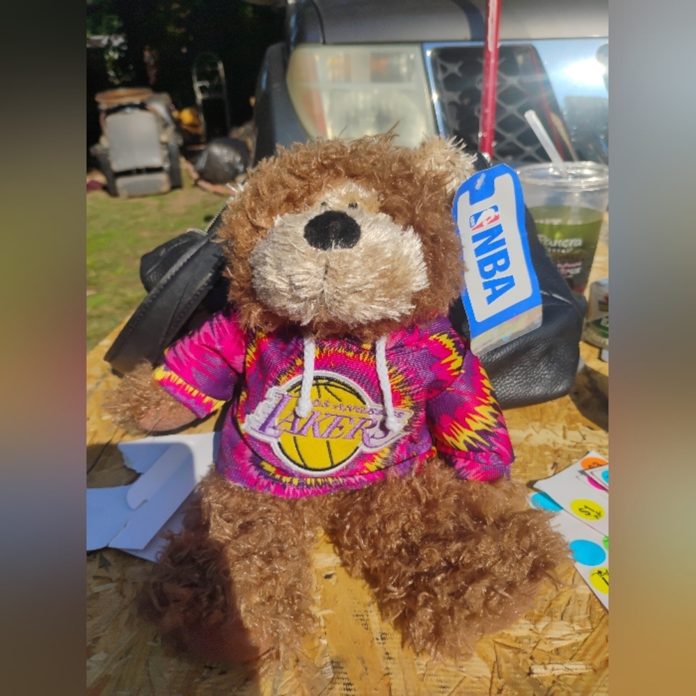 NEW LA Lakers Official NBA Licensed 2009 Tie Dye Plush Bear